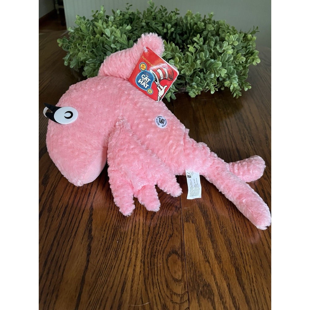 Kohl's Cares Dr Seuss Cat in the Hat Pink Fish Plush Official Movie Merchandise